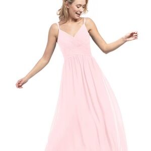 Azazie Pink Maxi Sundress for Wedding Guest